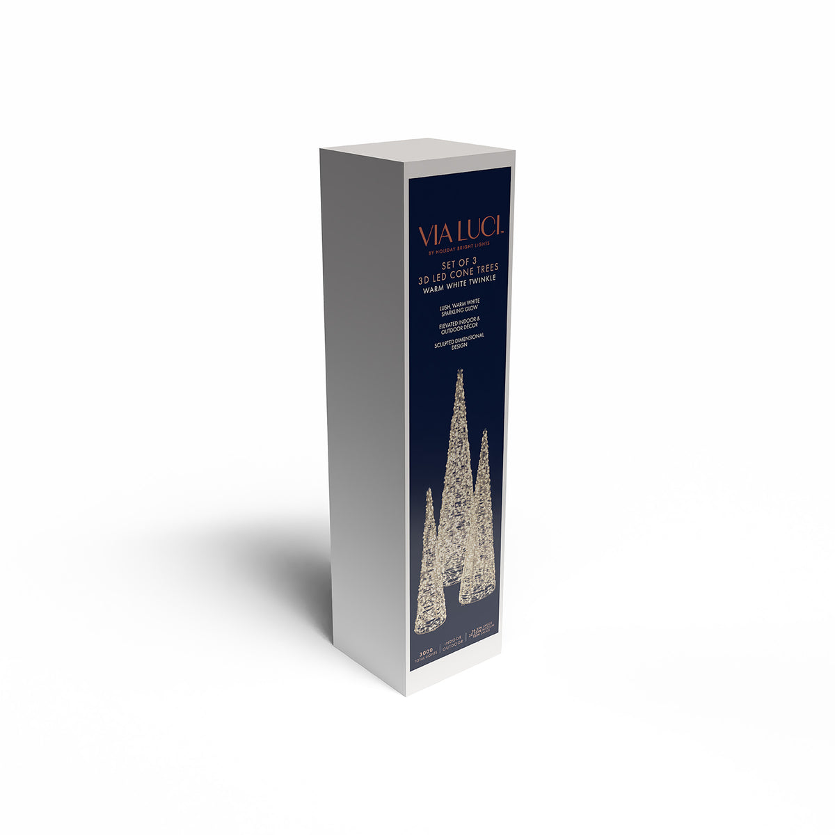3-D High Density Cone Trees - Set of 3 (Retail Box)
