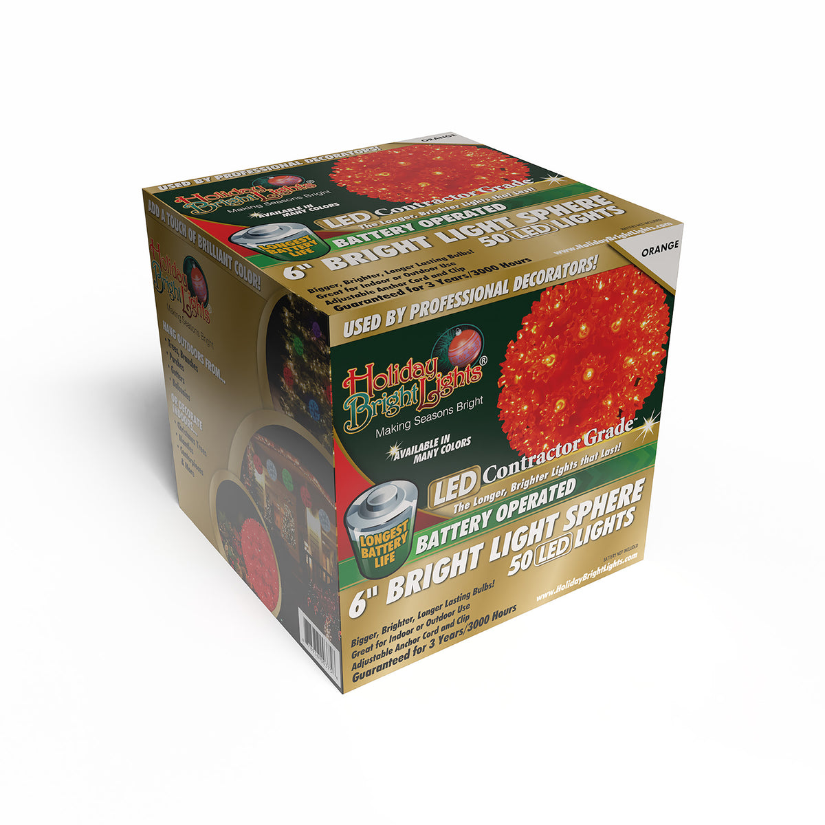 6" 50L Battery Operated Starlight Spheres (Retail Box)
